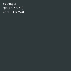 #2F393B - Outer Space Color Image