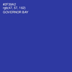 #2F39A2 - Governor Bay Color Image