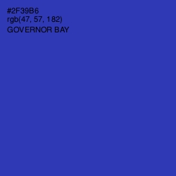 #2F39B6 - Governor Bay Color Image