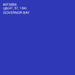 #2F39B8 - Governor Bay Color Image
