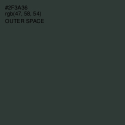 #2F3A36 - Outer Space Color Image