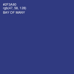 #2F3A80 - Bay of Many Color Image