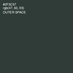 #2F3C37 - Outer Space Color Image