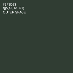 #2F3D33 - Outer Space Color Image