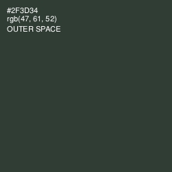#2F3D34 - Outer Space Color Image