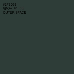 #2F3D38 - Outer Space Color Image