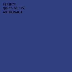 #2F3F7F - Astronaut Color Image