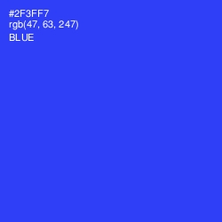 #2F3FF7 - Blue Color Image