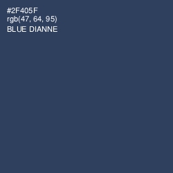 #2F405F - Blue Dianne Color Image