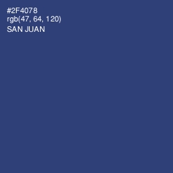 #2F4078 - San Juan Color Image