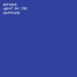 #2F409E - Sapphire Color Image