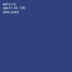 #2F417E - San Juan Color Image