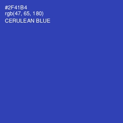 #2F41B4 - Cerulean Blue Color Image