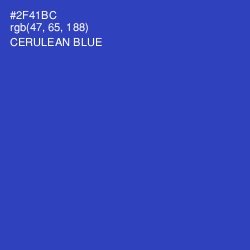 #2F41BC - Cerulean Blue Color Image