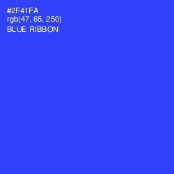 #2F41FA - Blue Ribbon Color Image