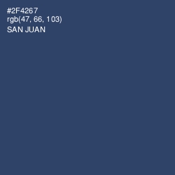 #2F4267 - San Juan Color Image