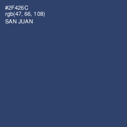 #2F426C - San Juan Color Image