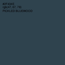 #2F434E - Pickled Bluewood Color Image