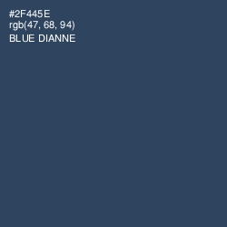 #2F445E - Blue Dianne Color Image