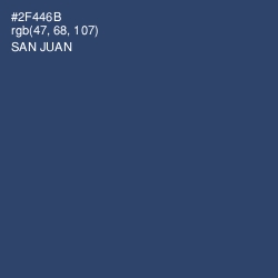#2F446B - San Juan Color Image