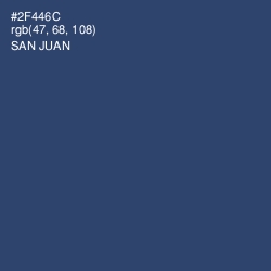 #2F446C - San Juan Color Image