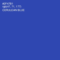 #2F47B1 - Cerulean Blue Color Image