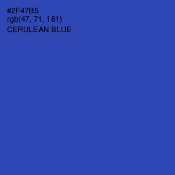 #2F47B5 - Cerulean Blue Color Image