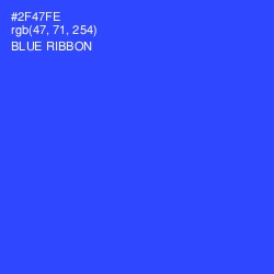 #2F47FE - Blue Ribbon Color Image