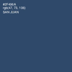 #2F496A - San Juan Color Image
