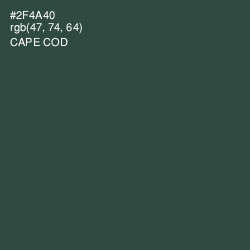 #2F4A40 - Cape Cod Color Image