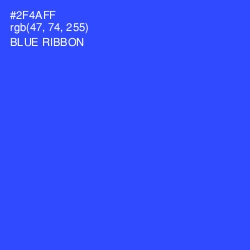 #2F4AFF - Blue Ribbon Color Image