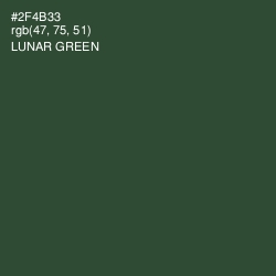 #2F4B33 - Lunar Green Color Image