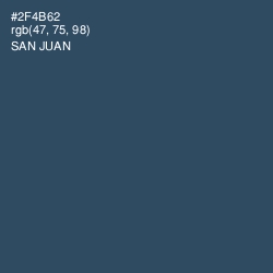 #2F4B62 - San Juan Color Image