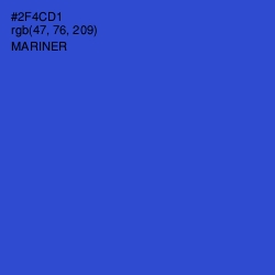 #2F4CD1 - Mariner Color Image