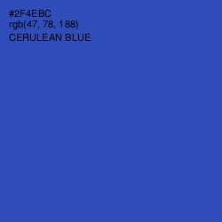 #2F4EBC - Cerulean Blue Color Image