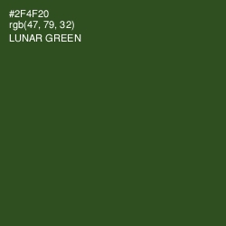 #2F4F20 - Lunar Green Color Image