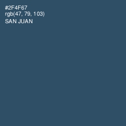 #2F4F67 - San Juan Color Image