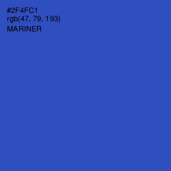 #2F4FC1 - Mariner Color Image