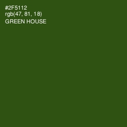 #2F5112 - Green House Color Image