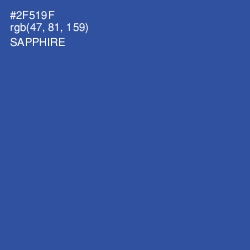 #2F519F - Sapphire Color Image