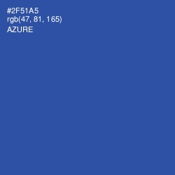 #2F51A5 - Azure Color Image