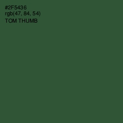 #2F5436 - Tom Thumb Color Image