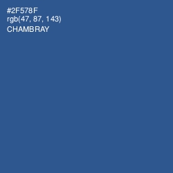 #2F578F - Chambray Color Image