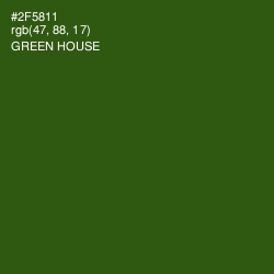 #2F5811 - Green House Color Image