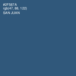 #2F587A - San Juan Color Image