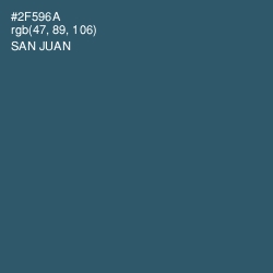 #2F596A - San Juan Color Image
