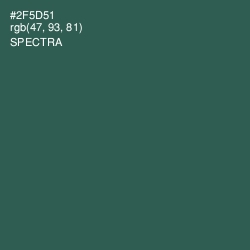 #2F5D51 - Spectra Color Image