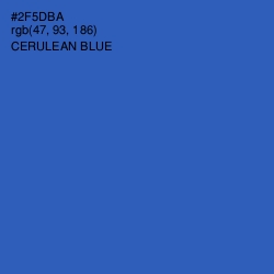 #2F5DBA - Cerulean Blue Color Image