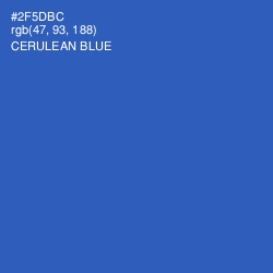 #2F5DBC - Cerulean Blue Color Image
