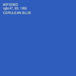 #2F5DBD - Cerulean Blue Color Image